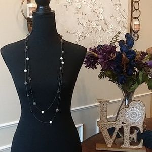 Multi Strand Embellished Beads Necklace